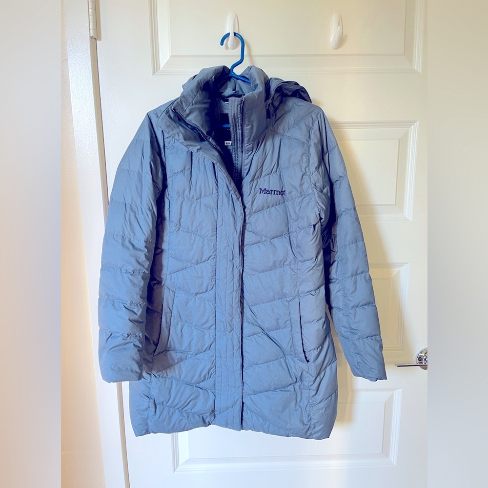 Marmot Long Zip up Puffer